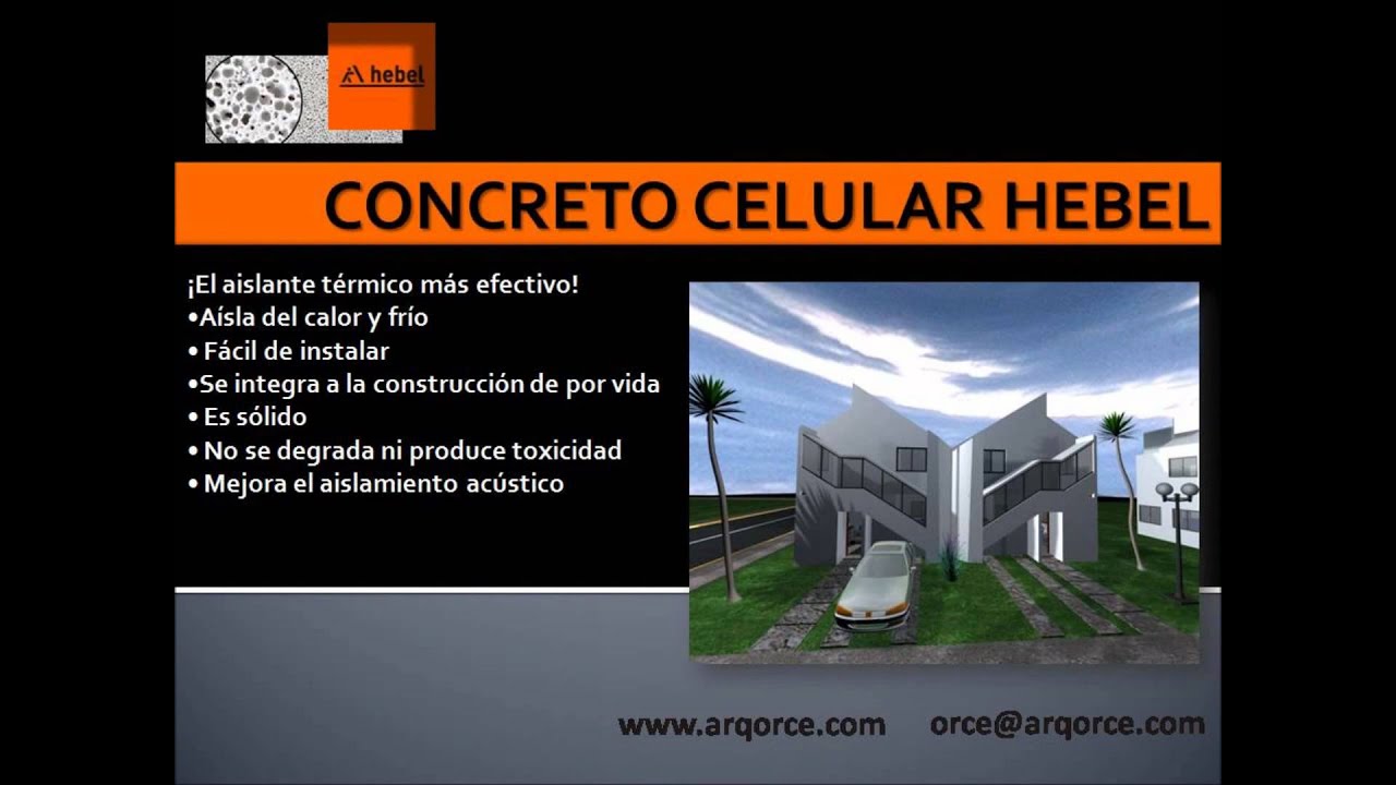 ASESORIA DISE&Ntilde;O Y CONSTRUCCION EN CONCRETO CELULAR HEBEL