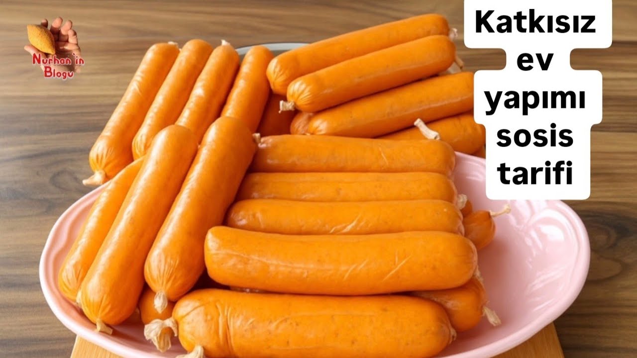😲ARTIK MARKETE SOSİS ALMIYORUM❗️EVDE KATKISIZ DOĞAL SOSİS NASIL YAPILIR NASIL pişirilir ❓️#kahvaltı