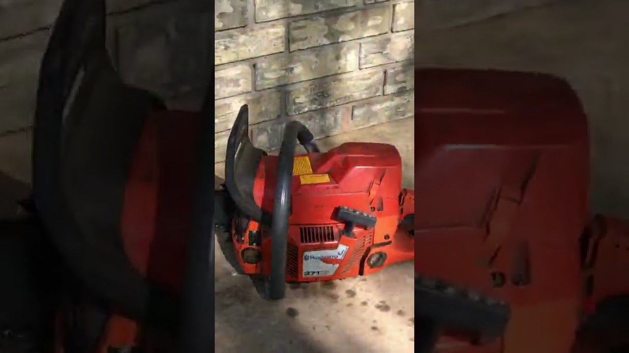 Starting Husqvarna 371xp Chainsaw
