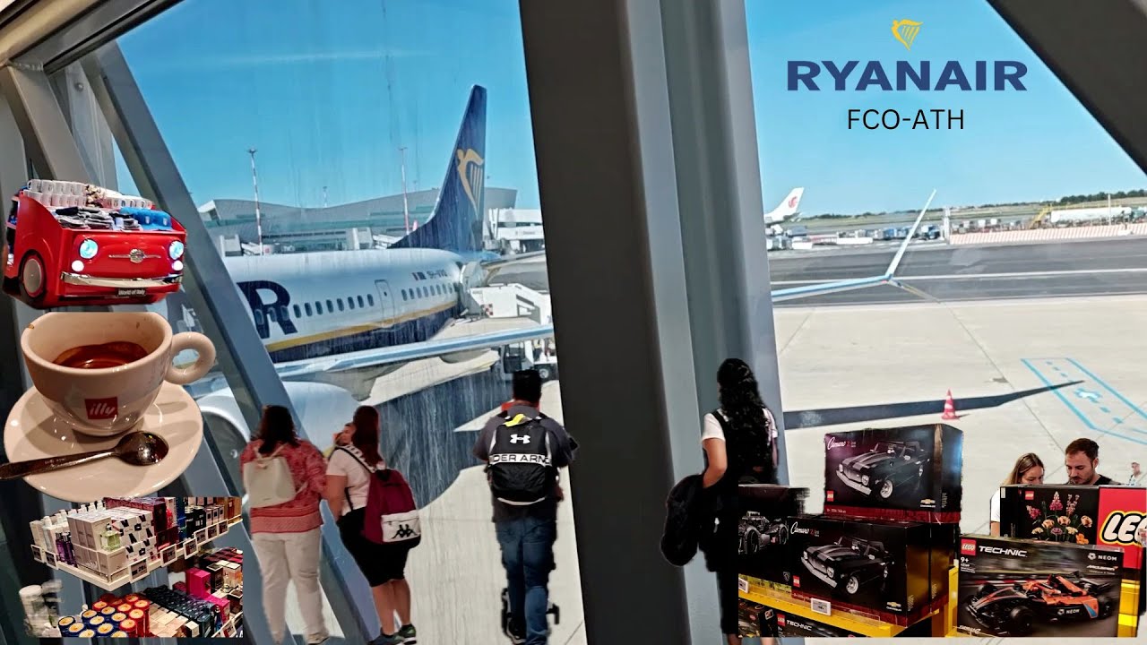 Conociendo la T1 de Fiumicino (FCO), en viaje hacia Atenas (ATH) por RYANAIR