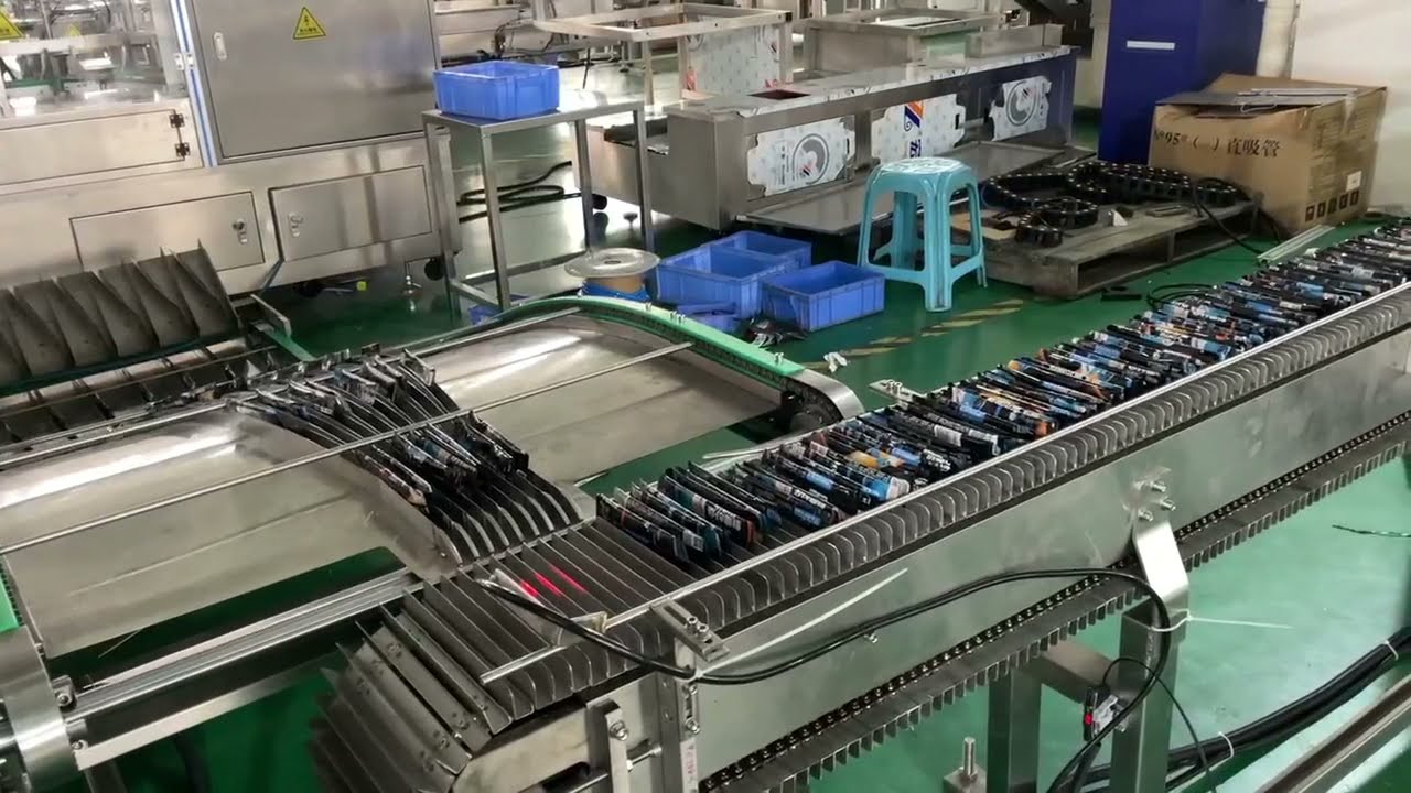 Coffee Stick is Repackaged Into The Box, Coffee Stick Cartoning Machine