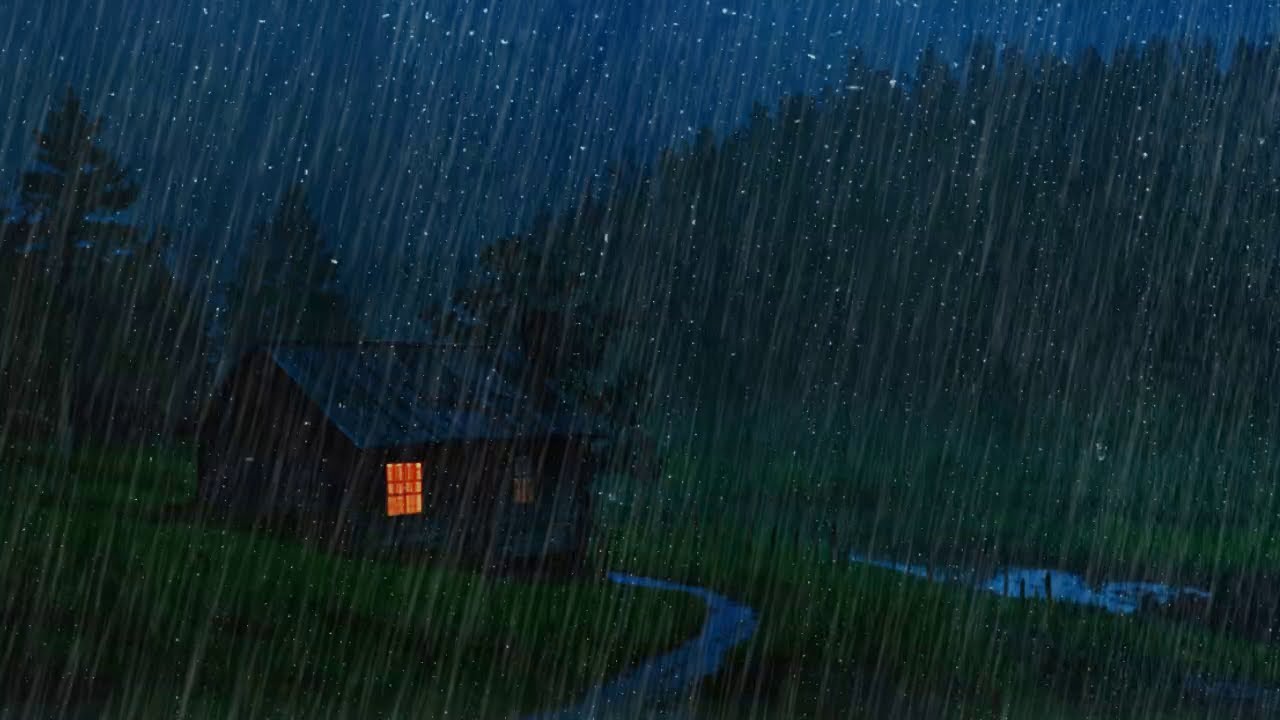 99% Deep Sleep 💤 Heavy Rain Sound That Works Like Magic 😴🌧️