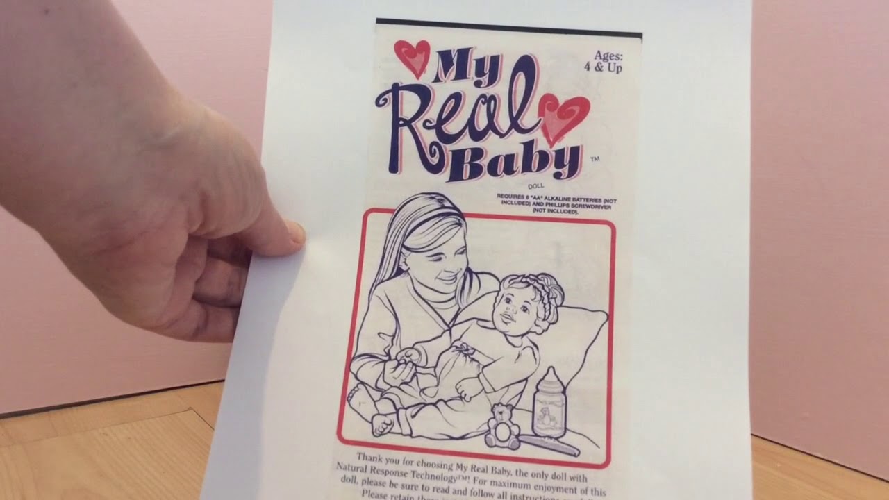 Hasbro My Real Baby 2000 described in detail