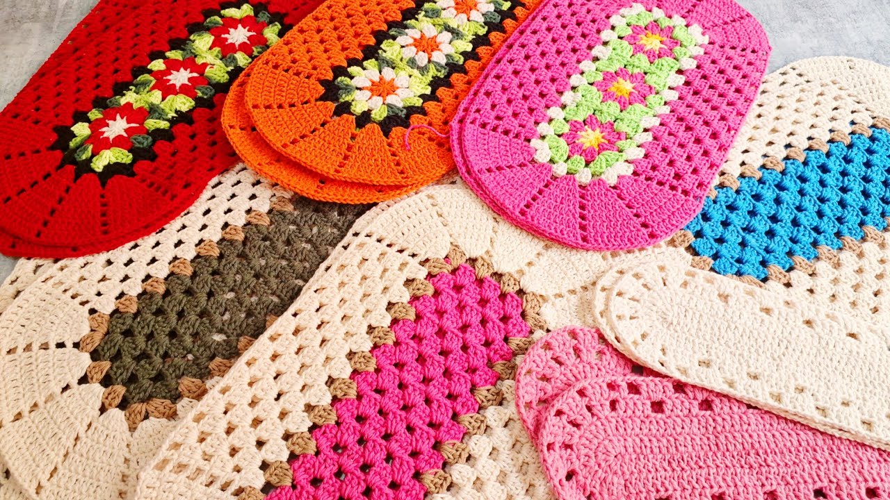 🎯 MUITA PRODUÇÃO DE CROCHÊ POR AQUI | FIZ BASES MARAVILHOSAS E ECONÔMICAS PARA PARES DE TAPETES