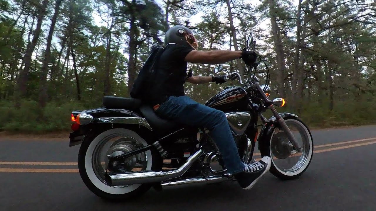 Honda Shadow VT600 - First Ride w/ New Handlebars and Tires