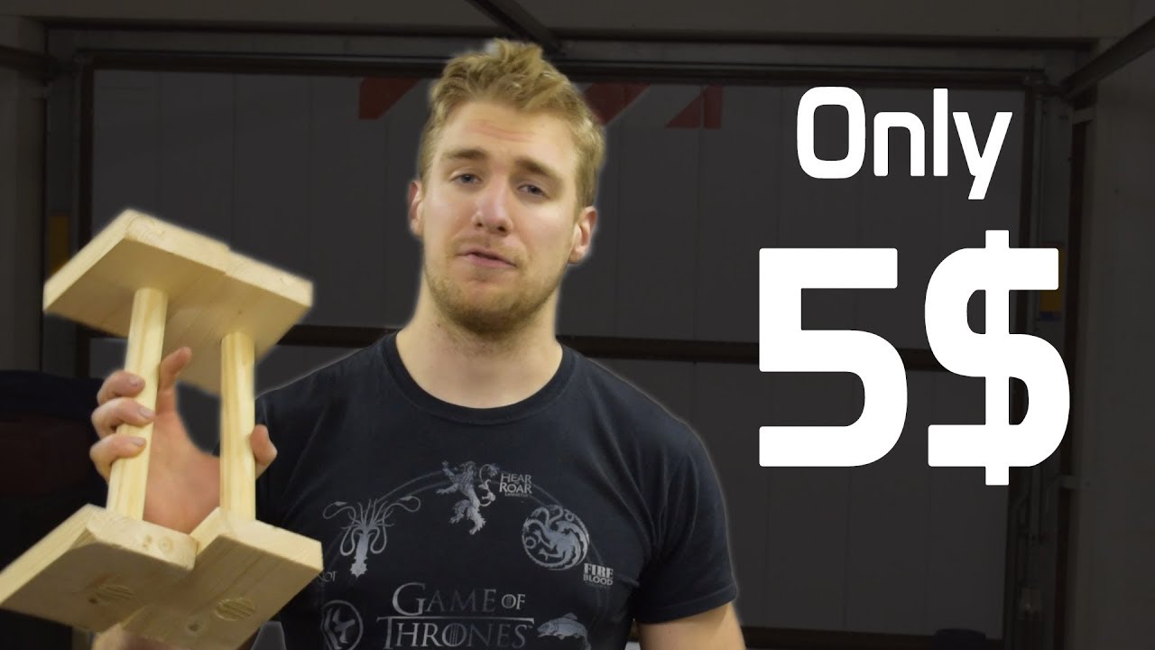 DIY parallettes from wood -  for only 5 dollars