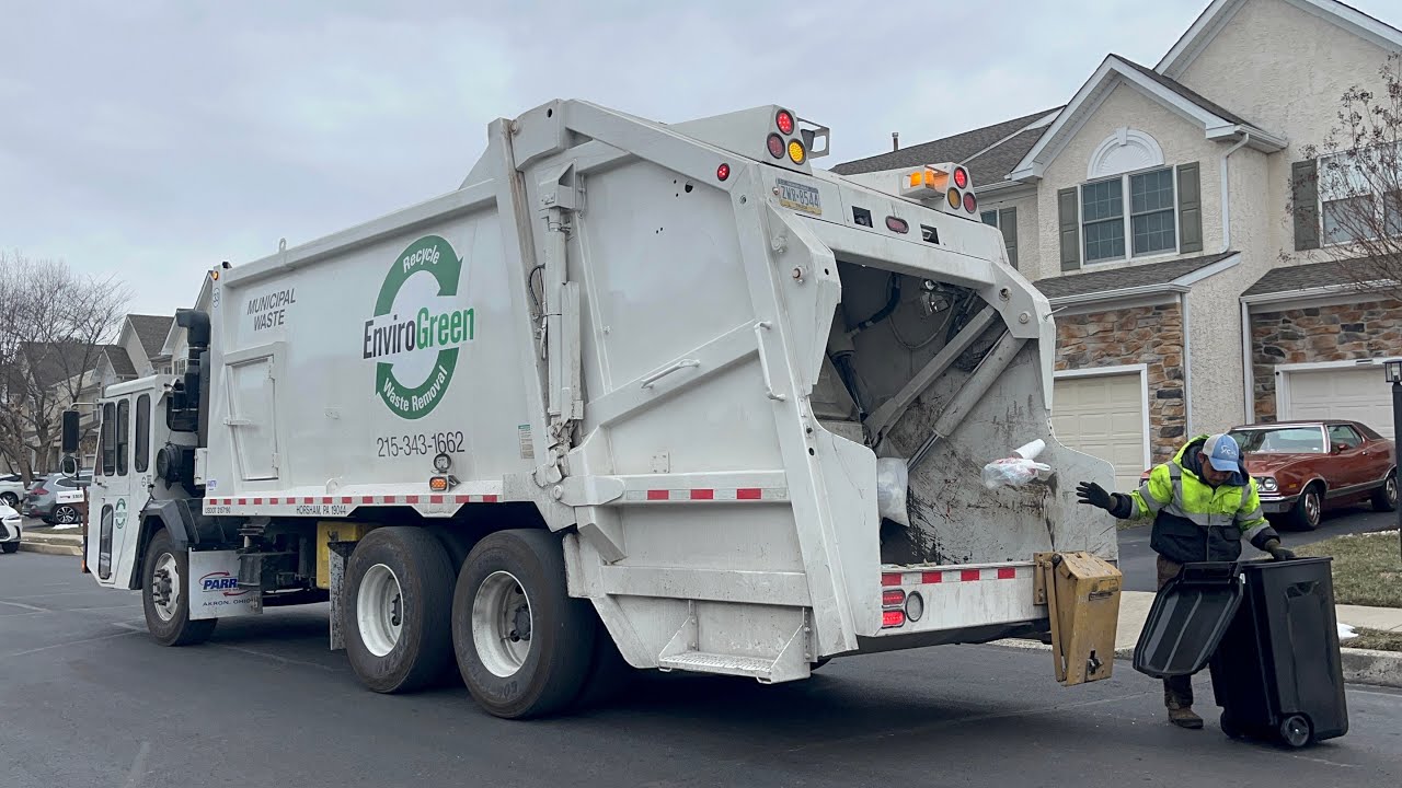 Envirogreen CCC EZ-Pack Goliath rear loader garbage truck