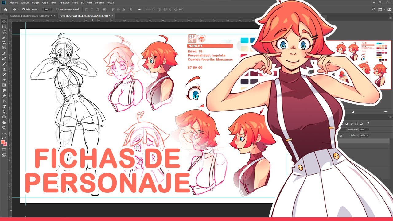 Como hacer una Ficha de personaje de tu OC
