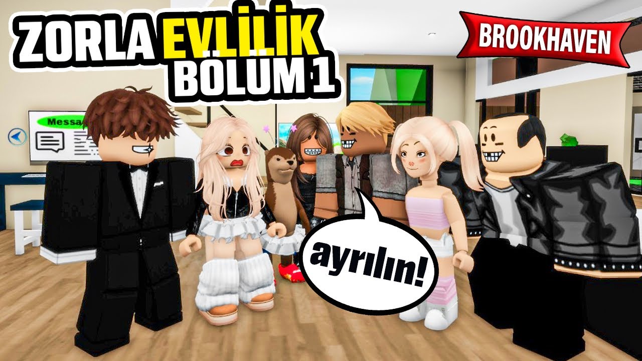 ZORLA EVLİLİK: Yeni dizi | BÖLÜM 1 roblox brookhaven 🏡rp / Roblox dizisi