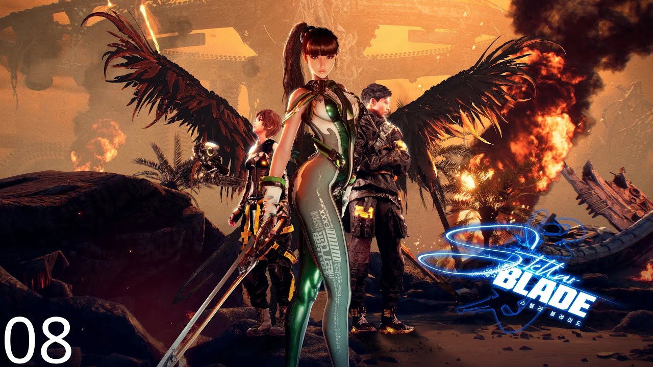 Stellar Blade- Odc.08 - Nowa Towarzyszka i BOSS Gigas  [GAMEPLAY]