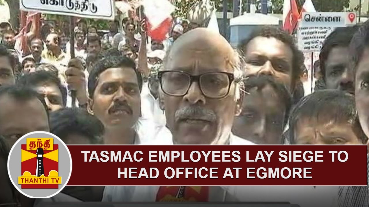TASMAC Employees lay siege to head office at Egmore | Thanthi TV