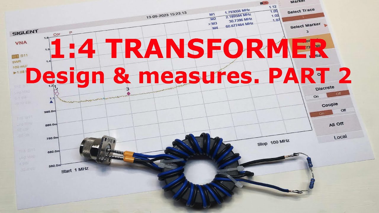 1:4 Transformer. Design & measure. PART 2 [SUB ENG]