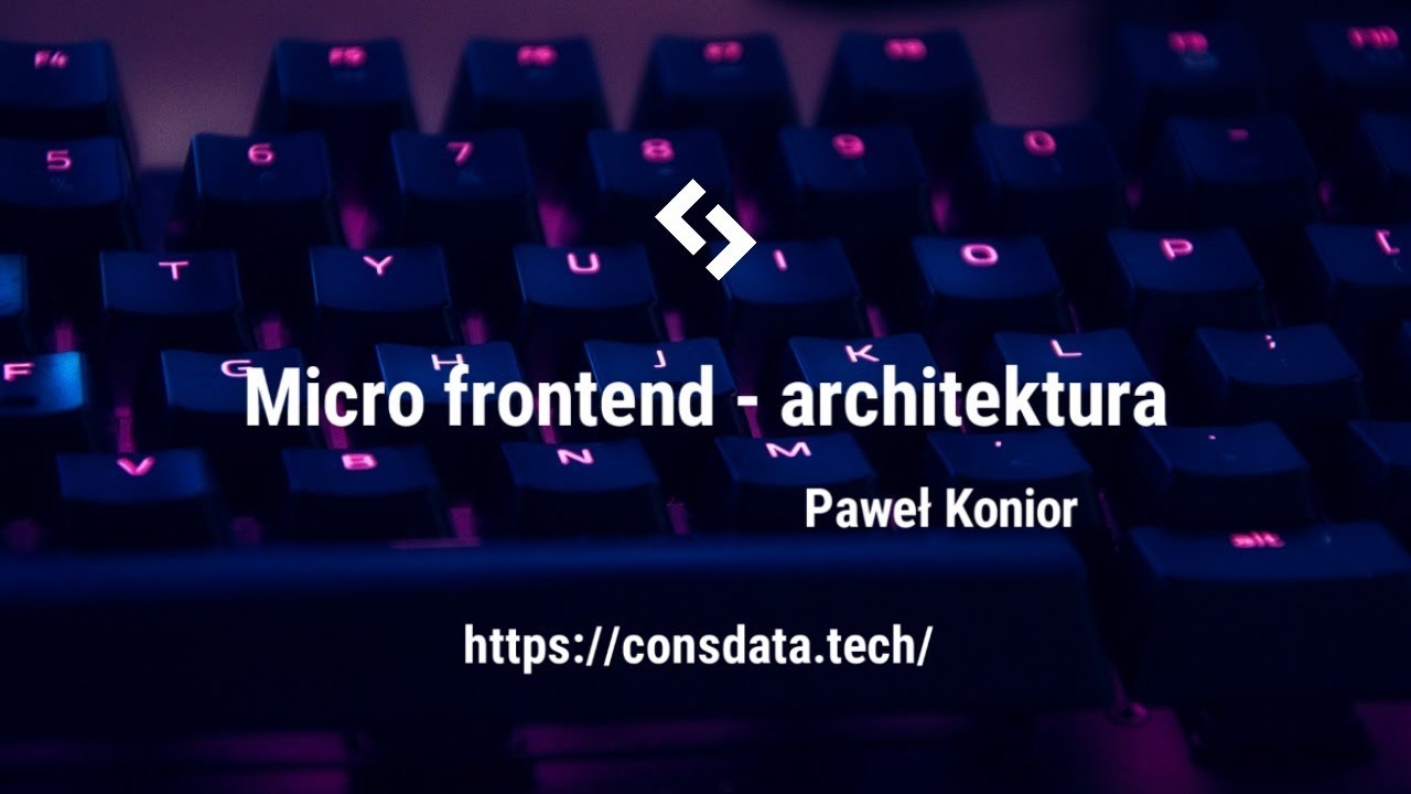 Micro frontend - architektura
