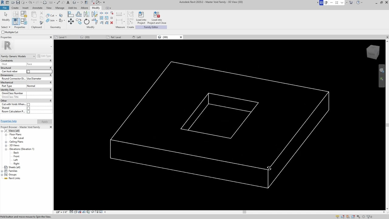 How to Create a Universal Void Family In Revit!!!