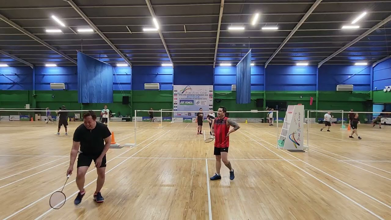 VJ/Josh VS Nathan/Charles (17 Feb 2026 : PNP Queuing)#qatarbadminton #mensdoubles