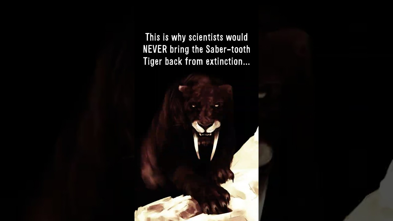 Why Scientists REFUSE to bring back the Saber-tooth Tiger 😨