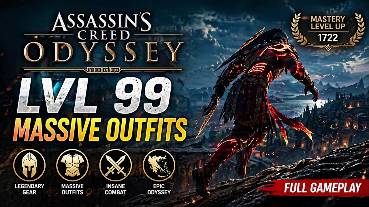 Assassin’s Creed® Odyssey  Gameplay( Lvl 99 massive outfits)