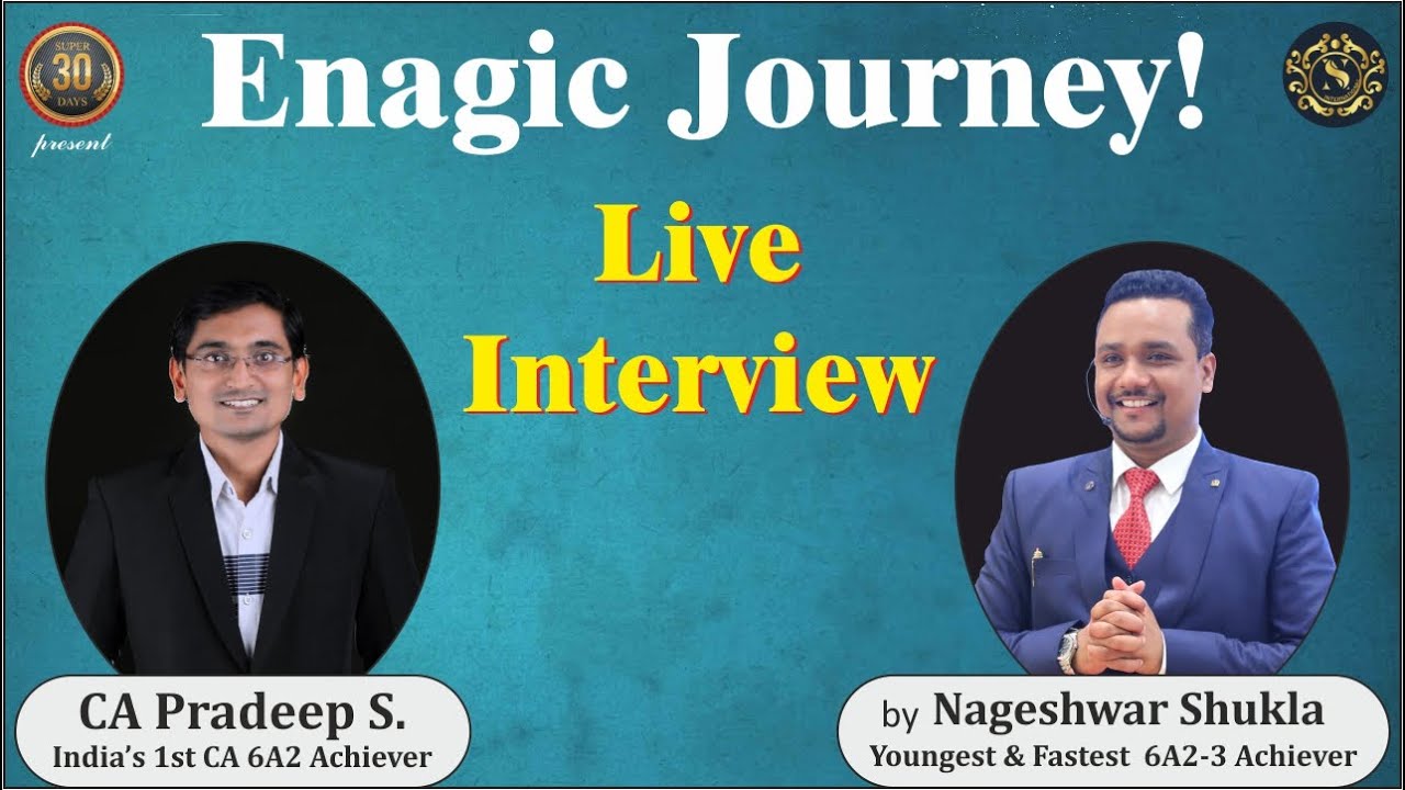 Live Interview with CA Pradeep ji by Nageshwar Shukla (Fastest & Youngest Achiever) I Team NSI