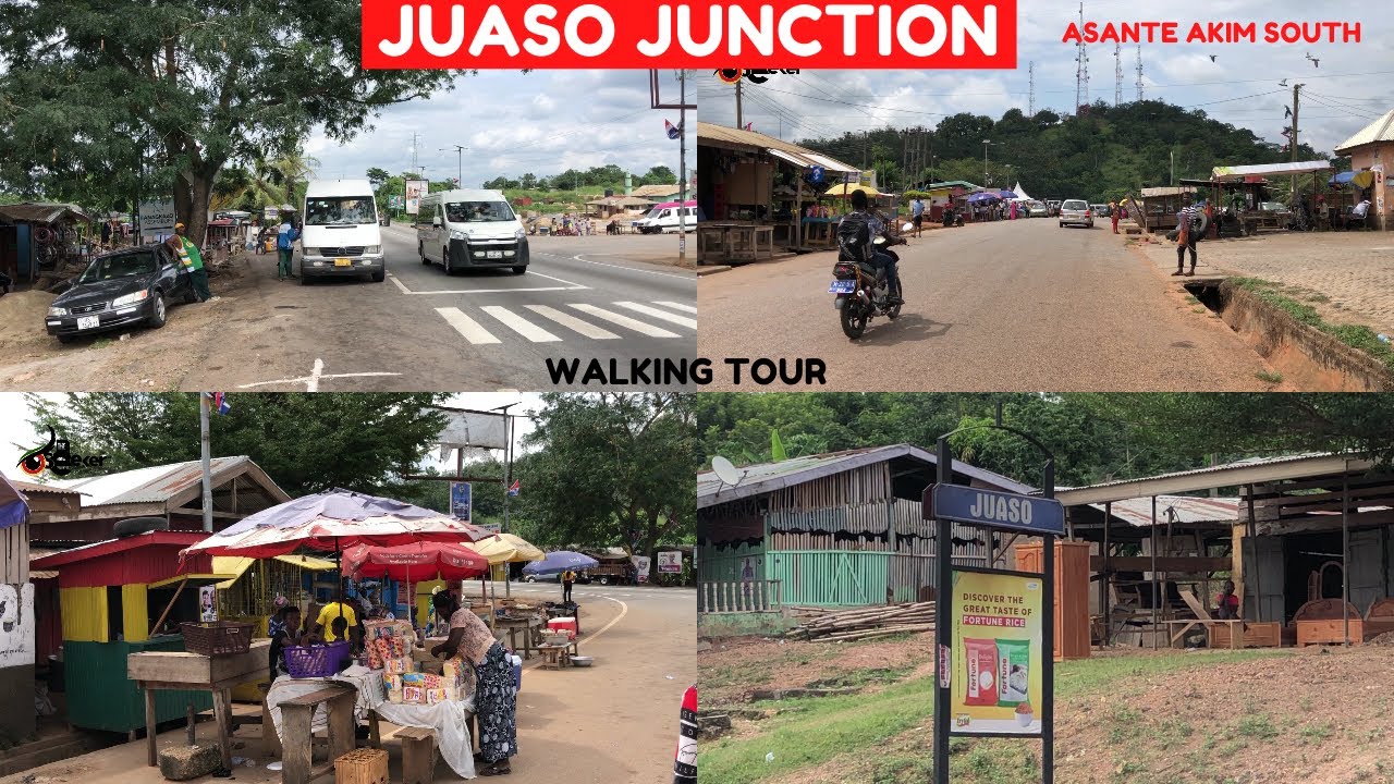 JUASO JUNCTION Walking Tour - ASANTE AKIM SOUTH in the Ashanti Region of Ghana.