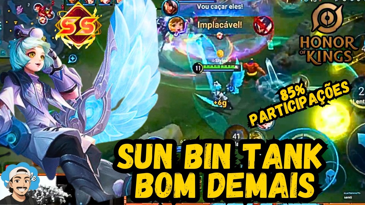 SUN BIN TANK FAZ MUITO ESTRAGO COUNTER DA CONSORTE - HONOR OF KINGS #hok #honorofkings #sunbin