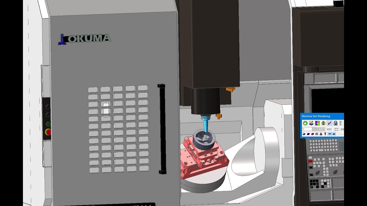GibbsCAM Machine Simulation Okuma