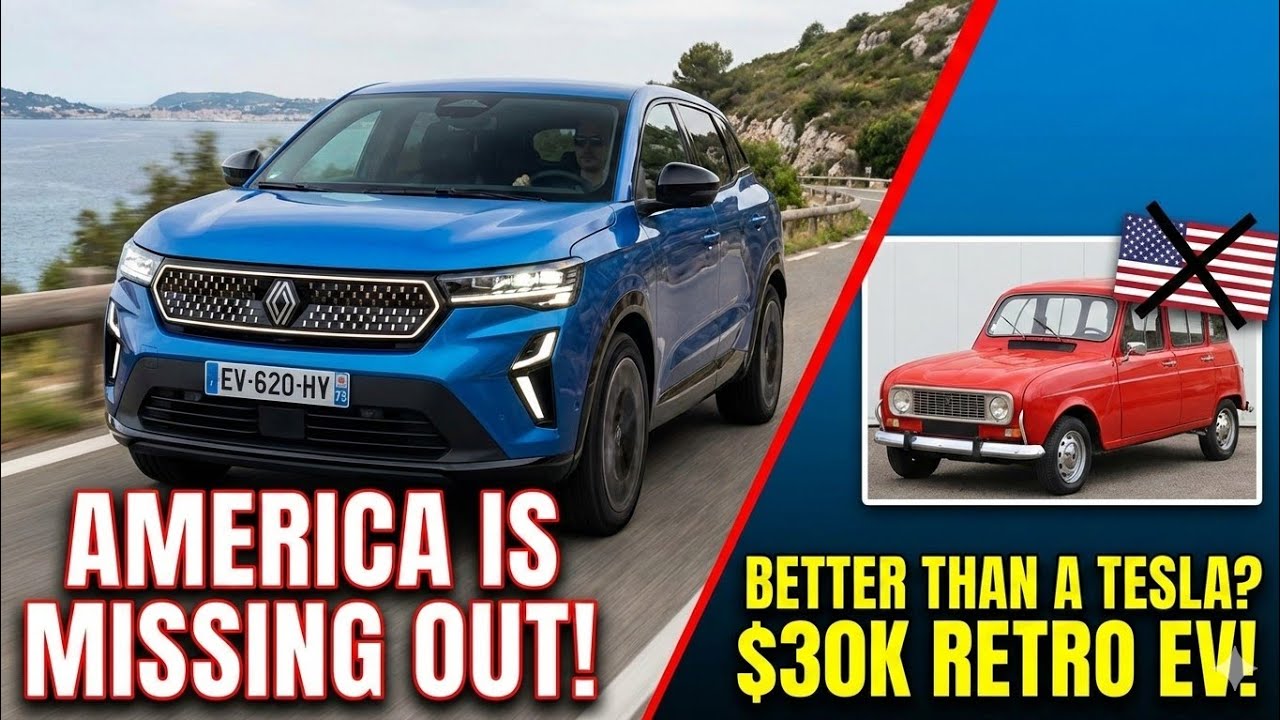 Почему этот ретро-электромобиль за 30 000 долларов сводит мир с ума! (Renault 4 E-Tech 2026 года)