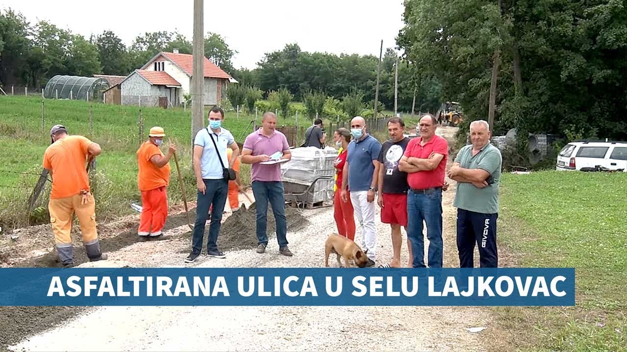 Asfaltiranje ulice Kralja Milutina, Selo Lajkovac