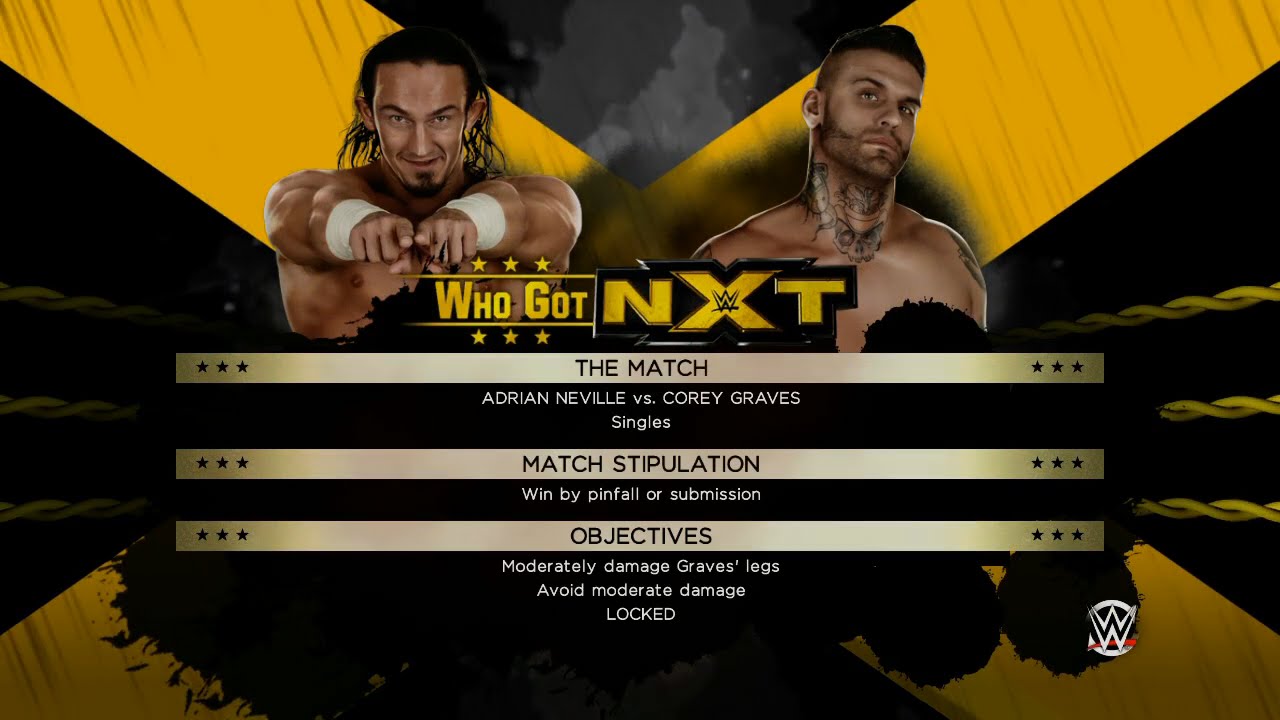 WWE 2K15 - Who Got NXT - Adrian Neville - Neville vs Corey Graves