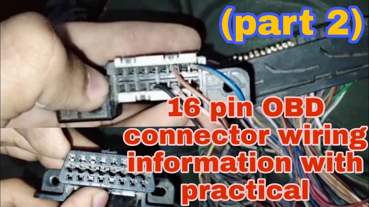 16-pin(OBD) connector full wiring  explained with practical | diagnostic connecter OBD wiring discus