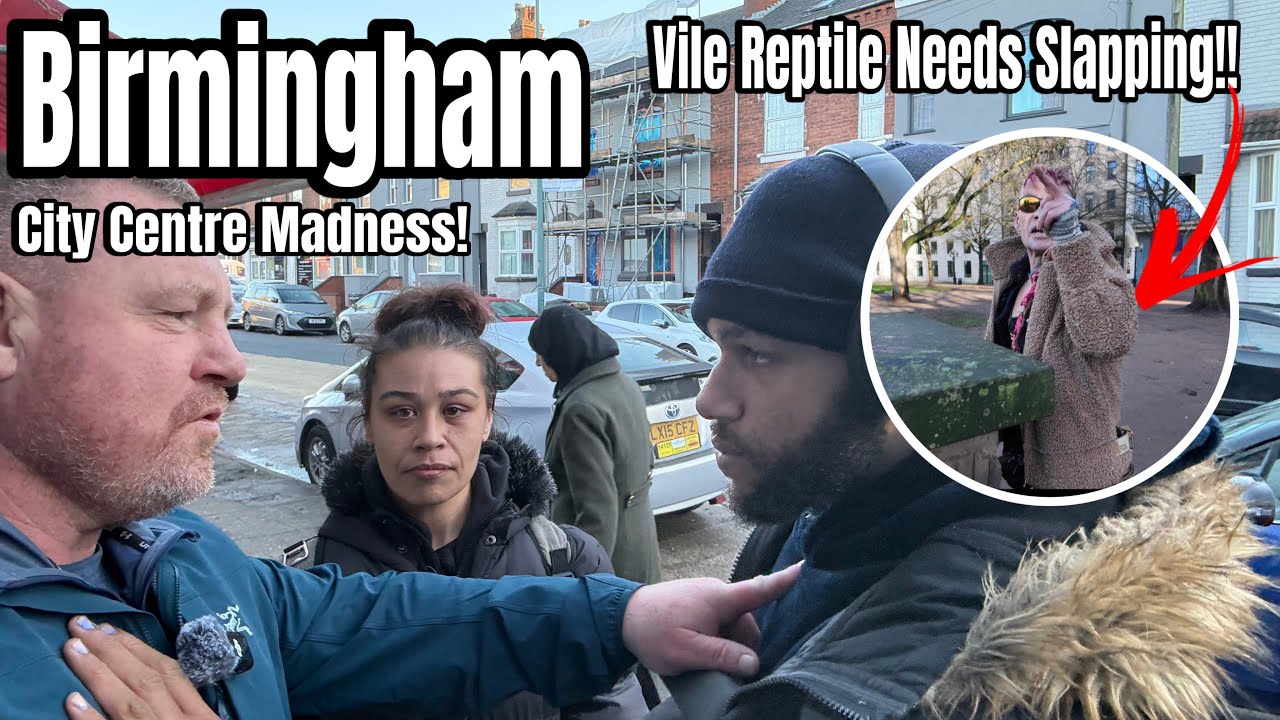 BIRMINGHAM- A New Level Of Madness In Brum Today! The Potty Mouthed Johnny Wrongun Gets Hostile!!