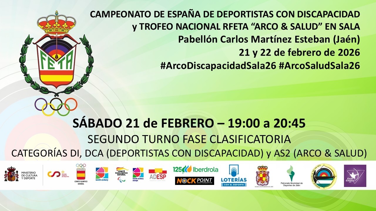#ArcoDiscapacidadSala26 #ArcoSaludSala26 - SÁBADO 21/02 (2) - C.E. DEP. DISCAPACIDAD + ARCO & SALUD