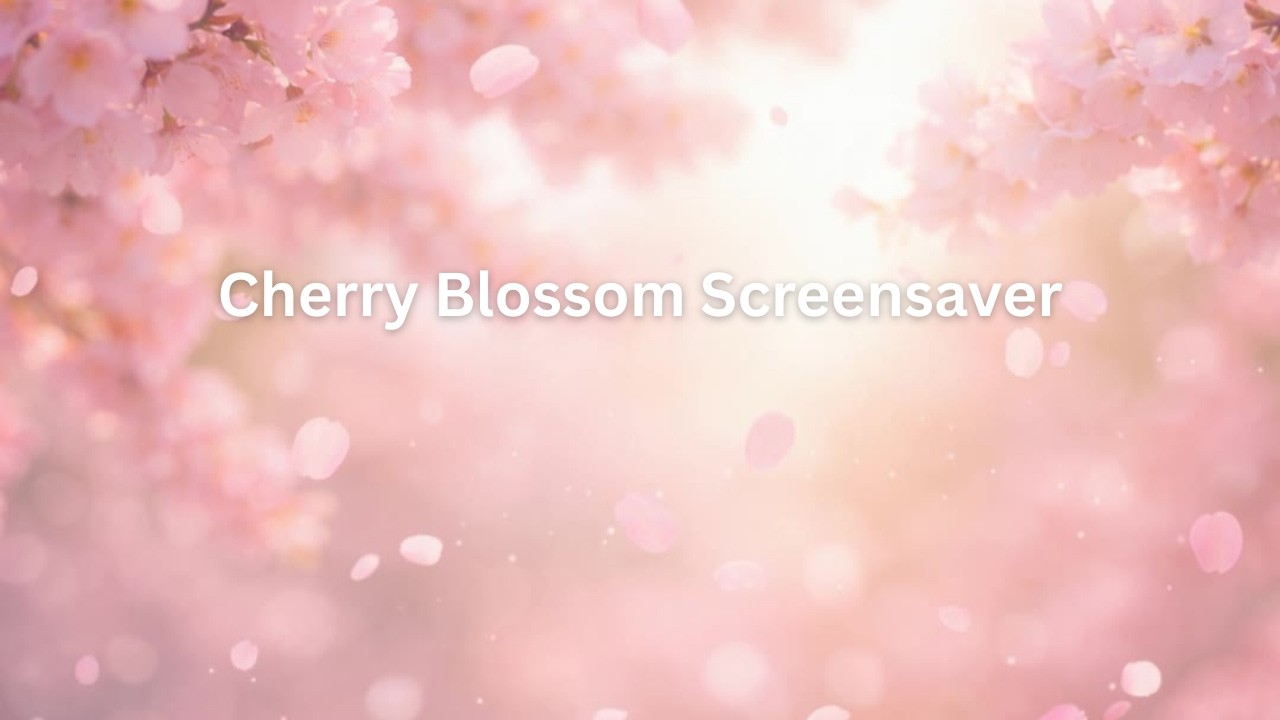 Soft Cherry Blossom Glow 🌸 Spring Ambient Screensaver