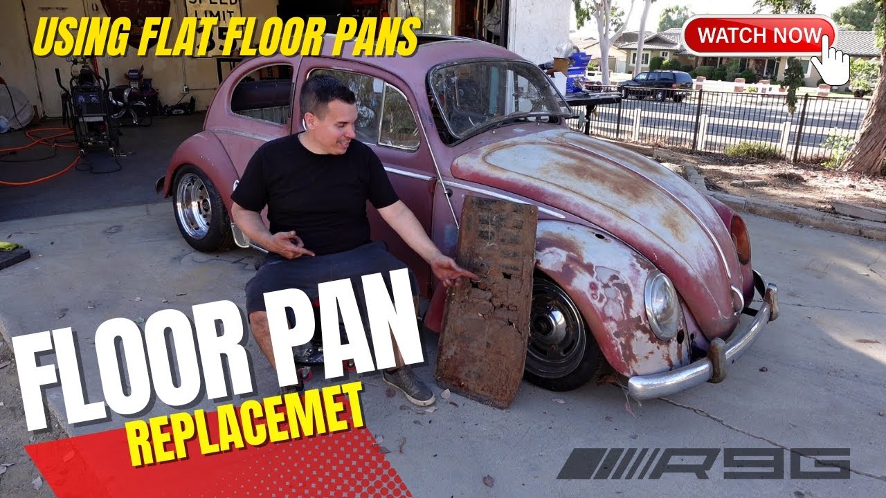 VW Beetle Easy Install Floor Pan Replacement using Flat Pans - Oval Bug