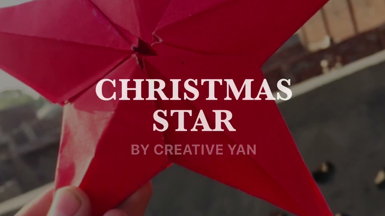 How to make a 3d star#doraemon Christmas star #christmas decoration #