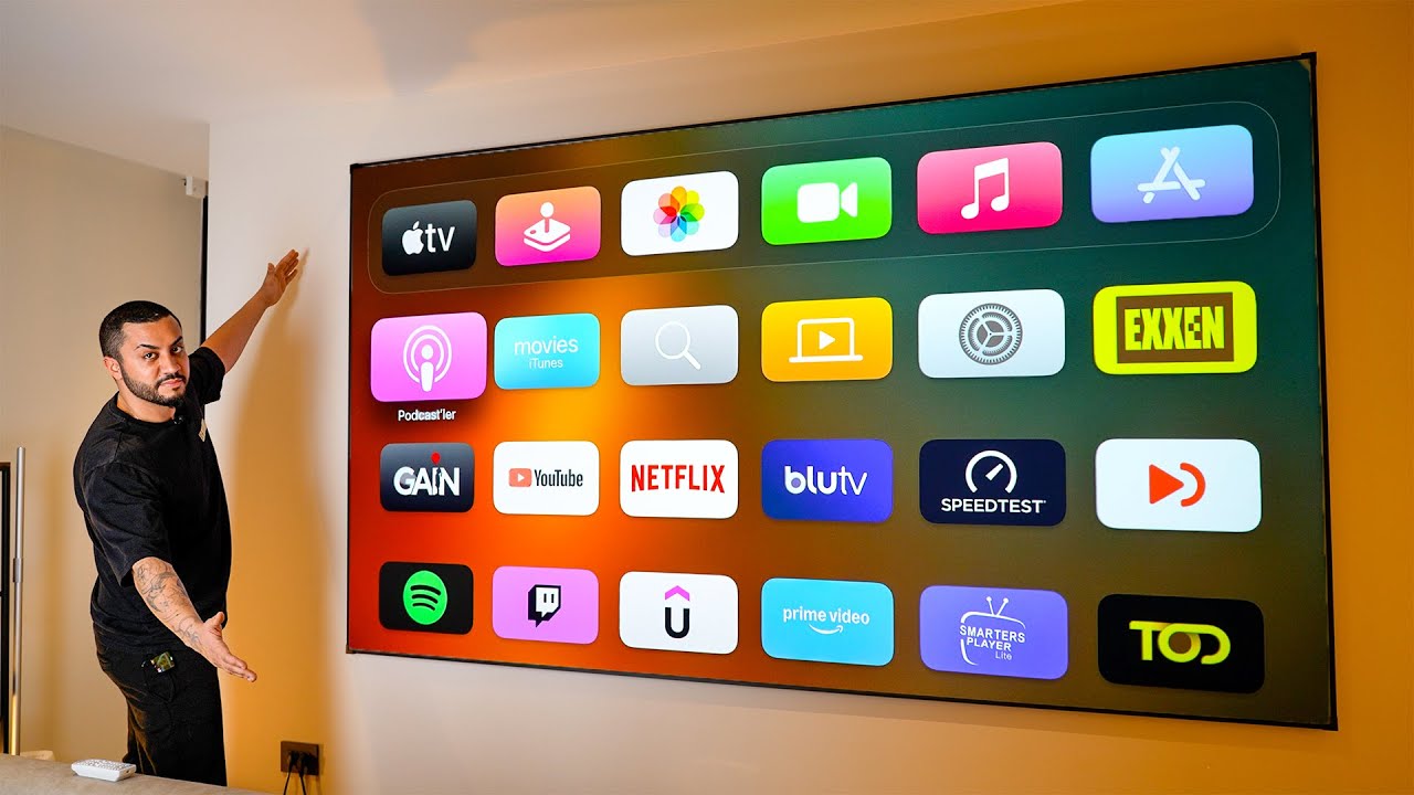 3 METRE DEVASA LAZER TV ALDIM !!