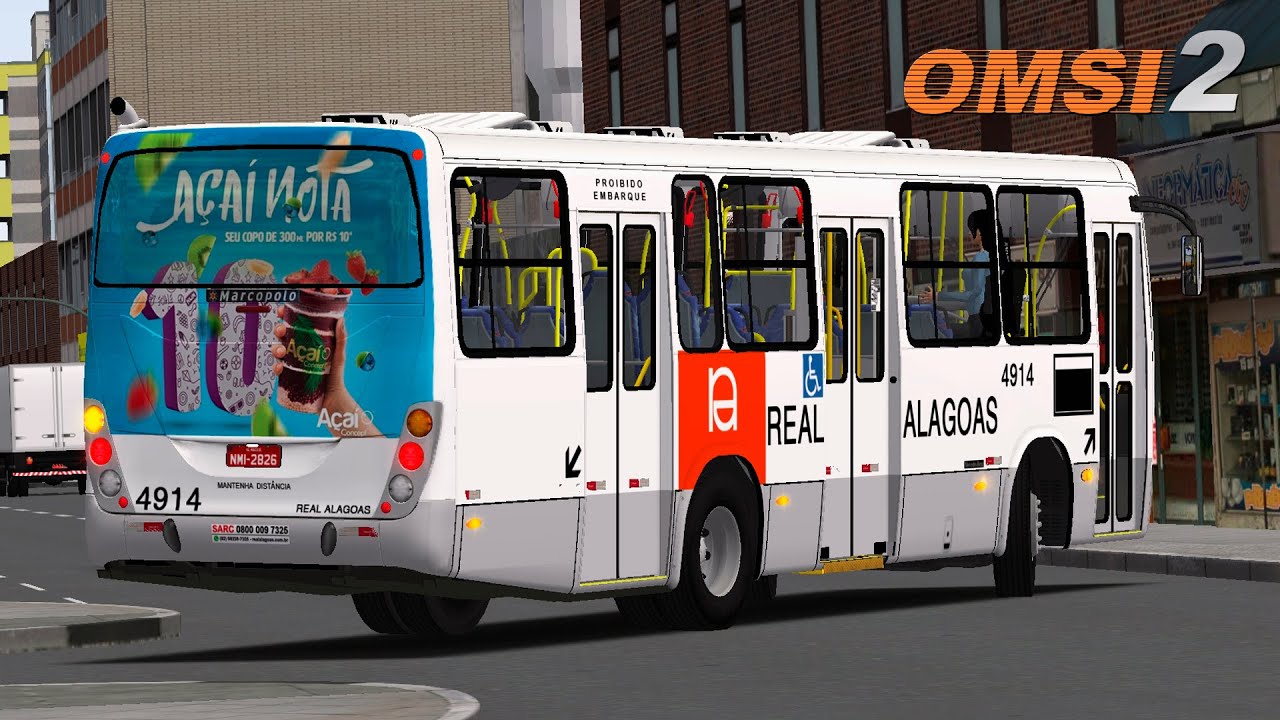 OMSI 2 - Marcopolo Torino 2007 MB OF-1418 da Real Alagoas | Mapa Vale do Aço 3.1 - Linha 451