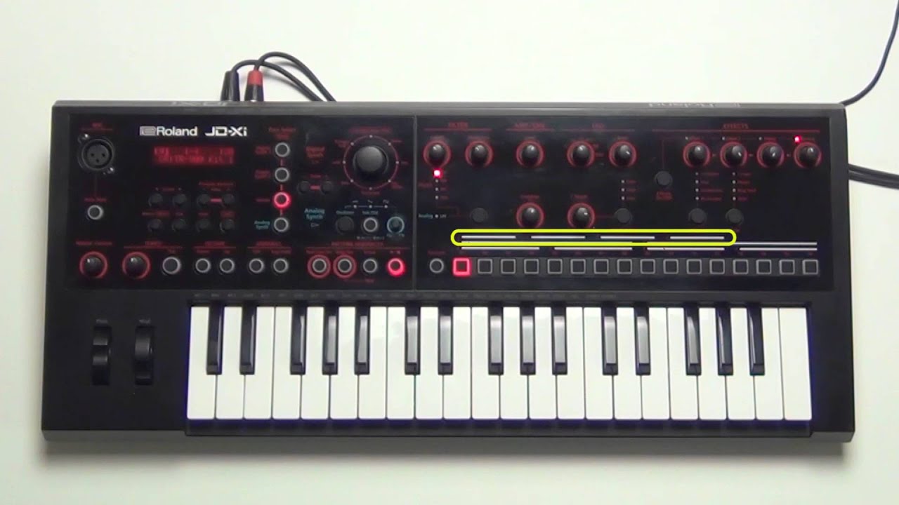 Roland JD-Xi - How to adjust Scale Setting in Pattern Sequence