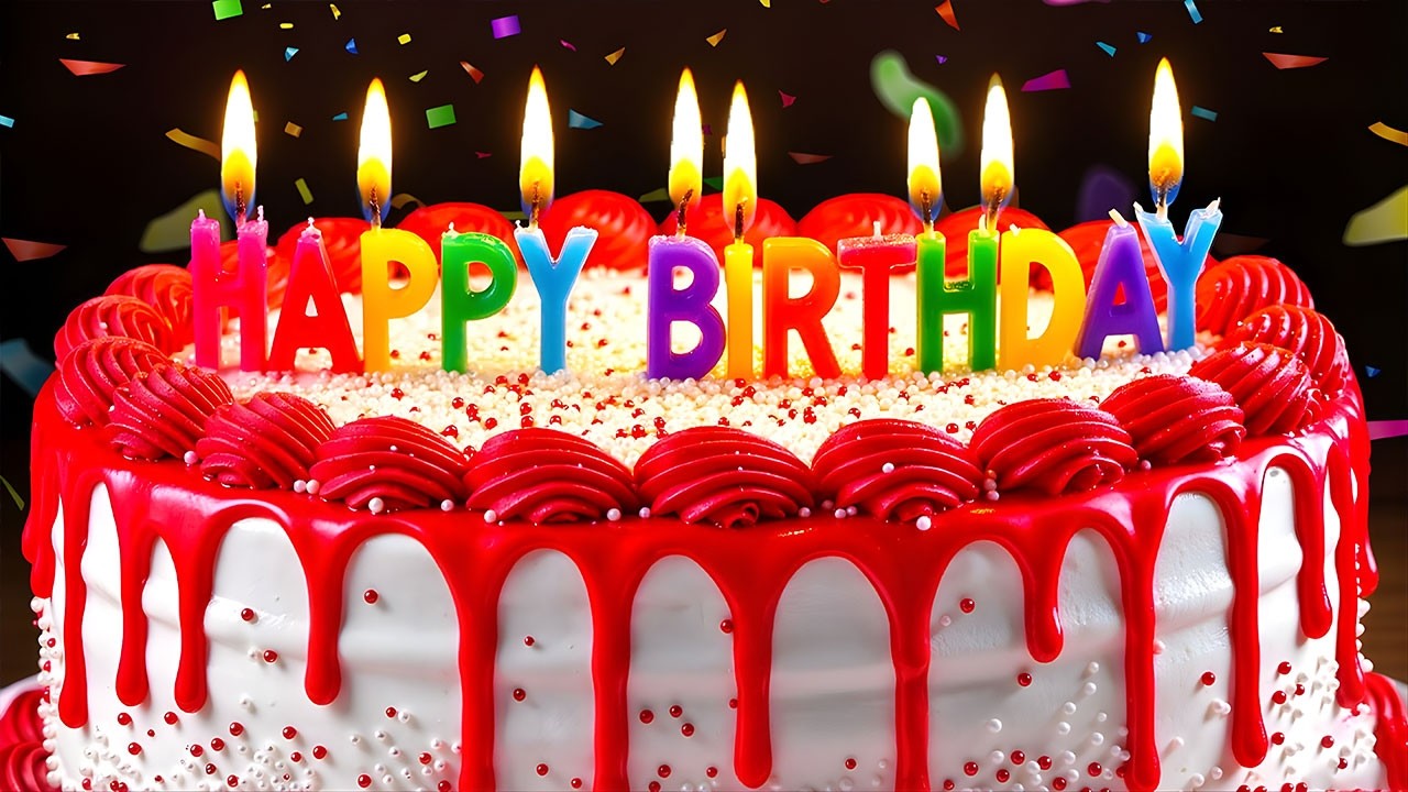 Поздравления с днем ​​рождения 🎂 Красивый именинный торт 🎉 Лучшая песня &laquo;С днем ​​рождения&raquo;