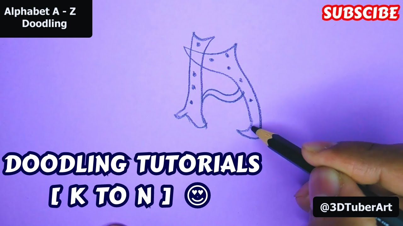 Doodling In My Style💥💥 || Alphabet K, L, M, N Dooding In 3 Different Style🔥🔥