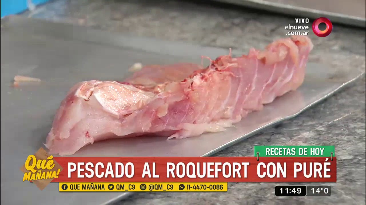 Receta de hoy: Pescado al roquefort con puré