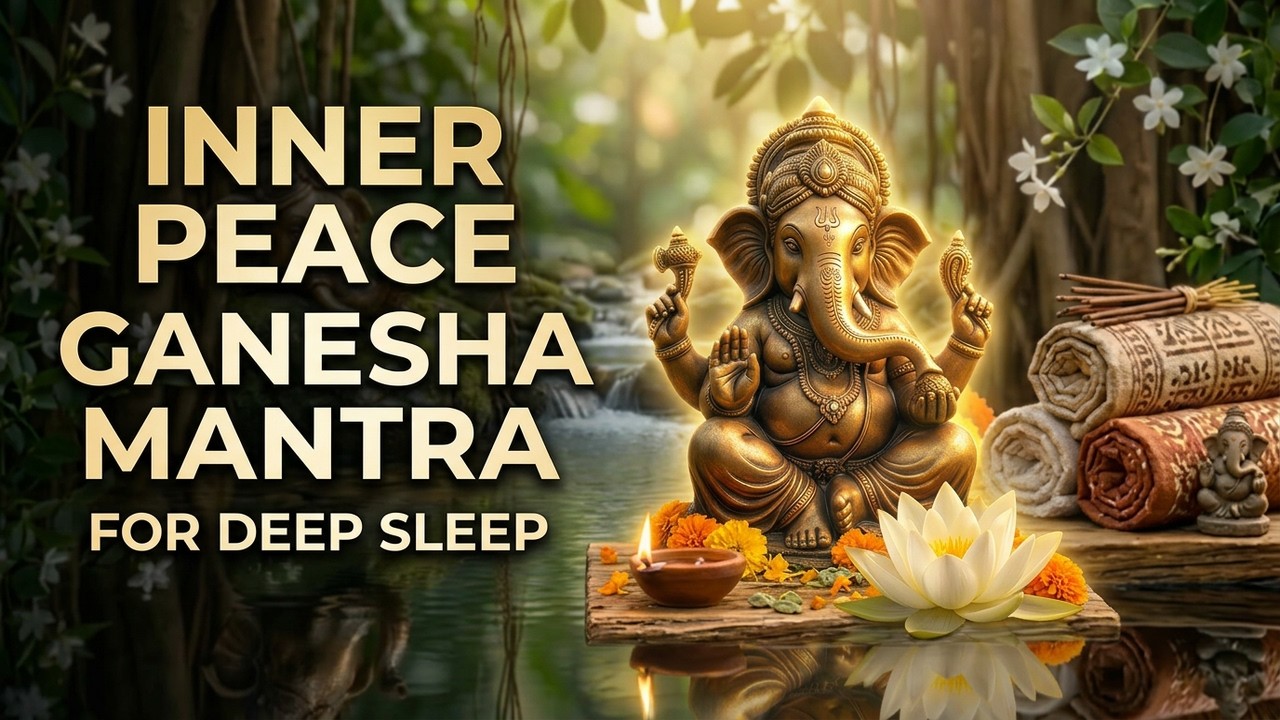 Forest River with Ganesha | Stress Relief and Sleep Music with Spiritual Vibes