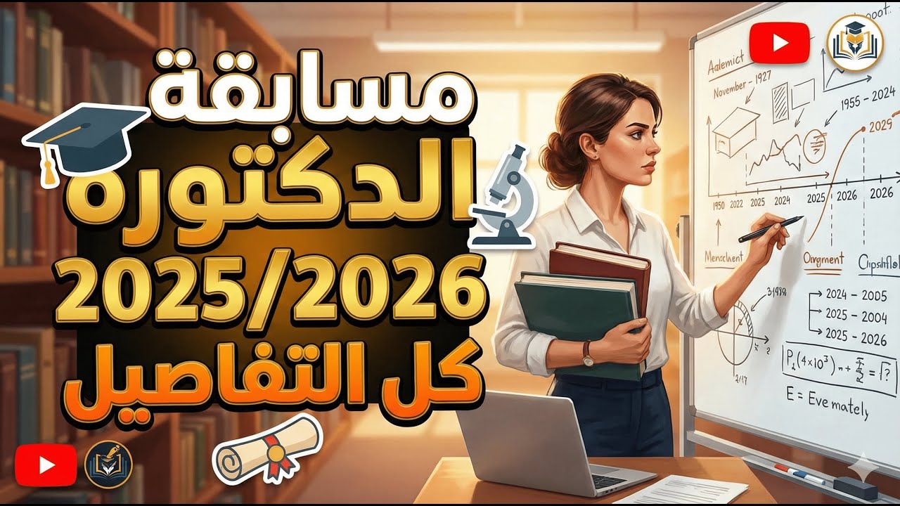كل التفاصيل حول مسابقة الدكتوراه 2025/2026
