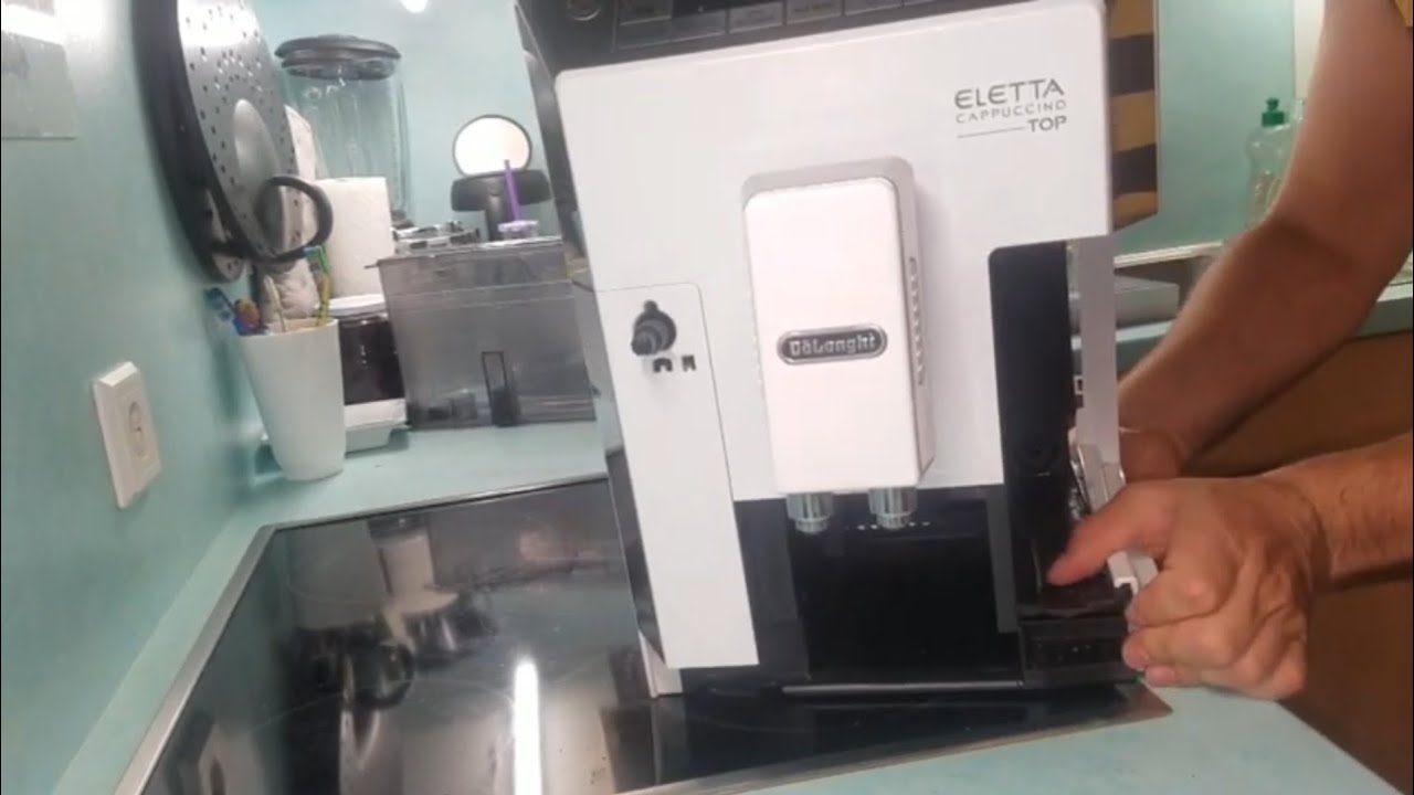 Delonghi ELETTA  Service Reparatur öffnen Teil 1-2 Ecam 45.760 wasser im trester repair open wartung