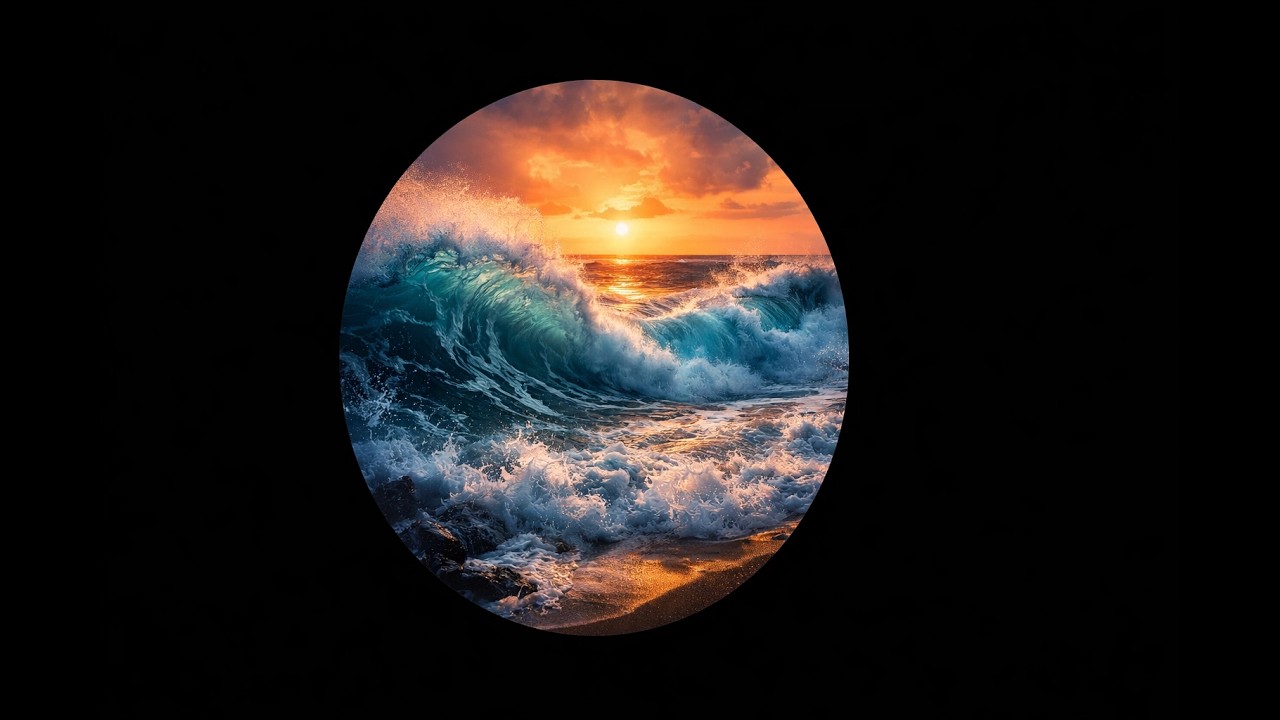 Sonido de Olas del Mar – 10 Horas | Pantalla Negra | Dormir y Relajarse