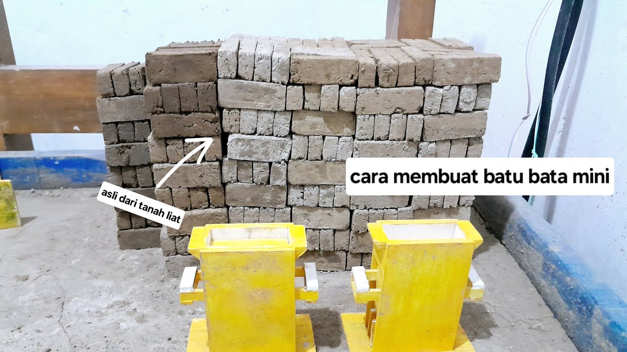 cara membuat batu bata mini
