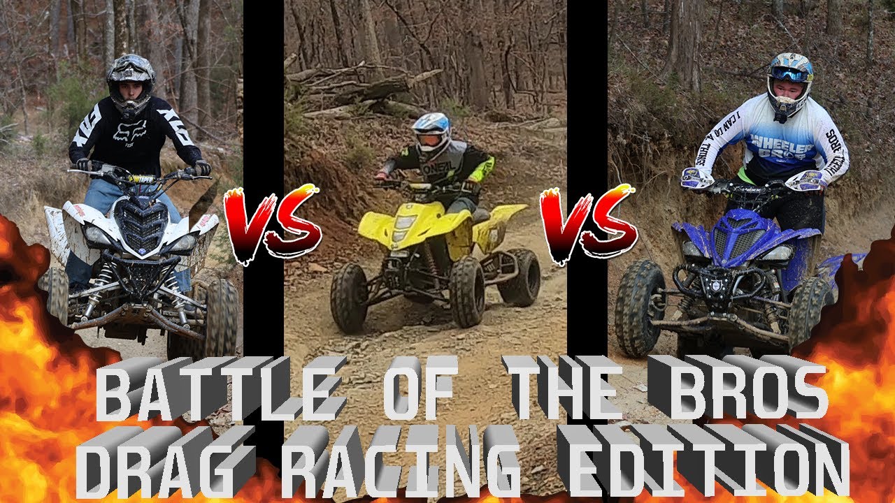Yamaha Raptor 700R VS Suzuki LTZ 400 Drag Racing 2023