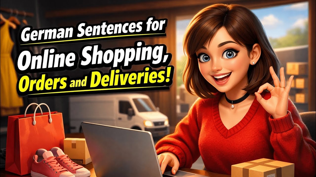 German Sentences für Online-Shopping, Bestellungen & Lieferungen