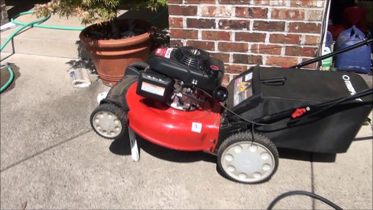 How To FIX a TROY BILT Lawnmower HONDA Engine WILL NOT START, STARTS then DIES. WATER in GAS
