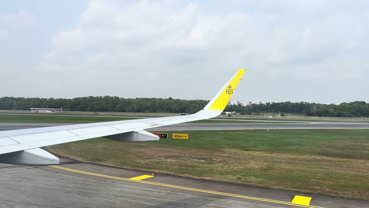 Royal Brunei Airlines Airbus A320neo Landing @ Runway 20R | Singapore Changi Airport | BI421