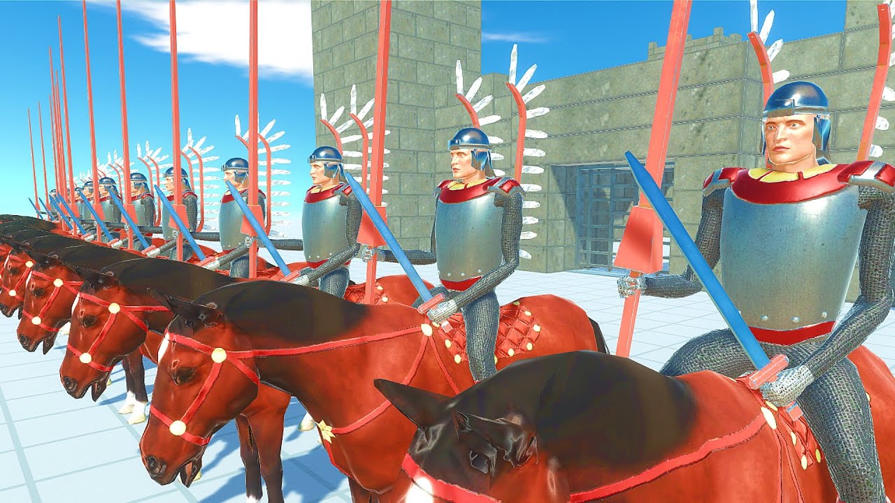 NEW UNIT HUSSAR charging against all units - animal revolt battle simulator - arbs - HUSSAR animal